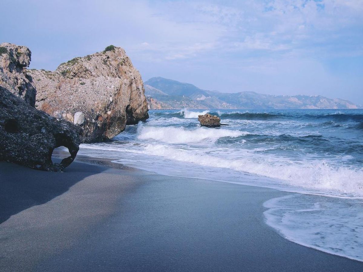 A Mediterranean beach on the Orihuela Costa